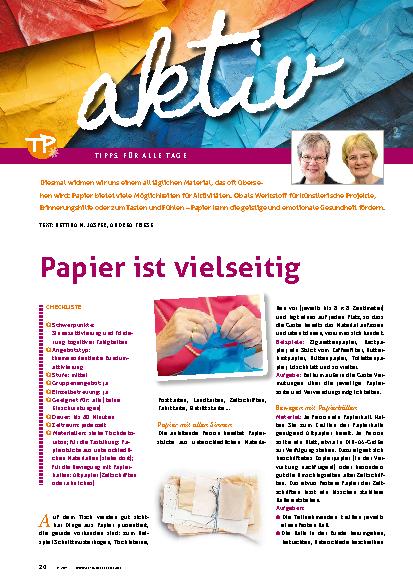Vorschauseite 1: Papier ist vielseitig.