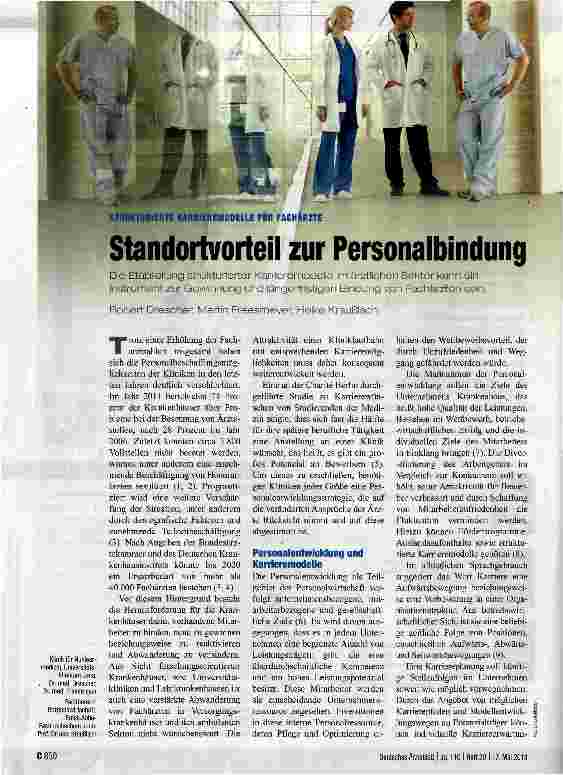 Vorschauseite 1: Standortvorteil zur Personalbindung
