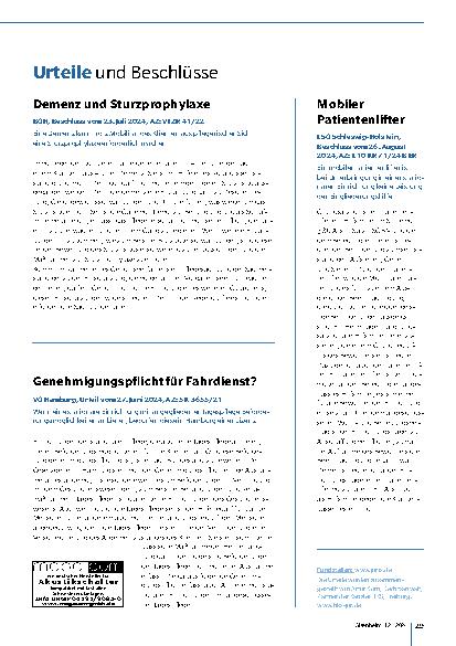 Vorschauseite 2: Rechtsforum Aktuelle Rechtsprechung
