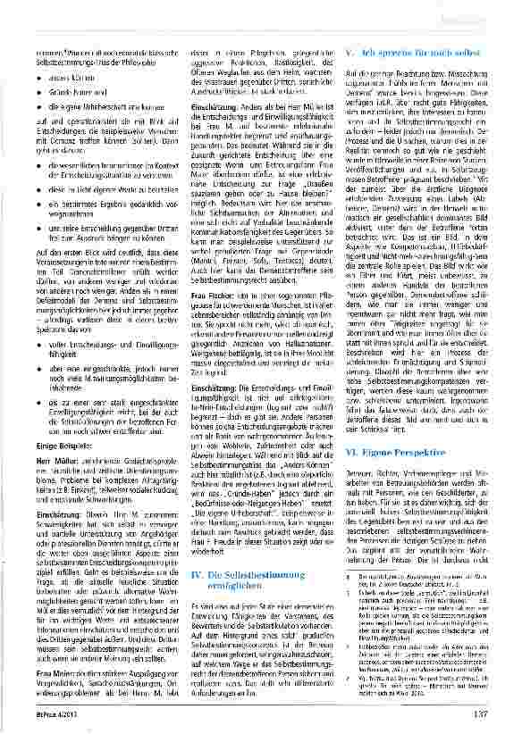 Vorschauseite 2: Selbstbestimmung und Demenz - Konsequenzen für die Arbeit von gesetzlichen Betreuern