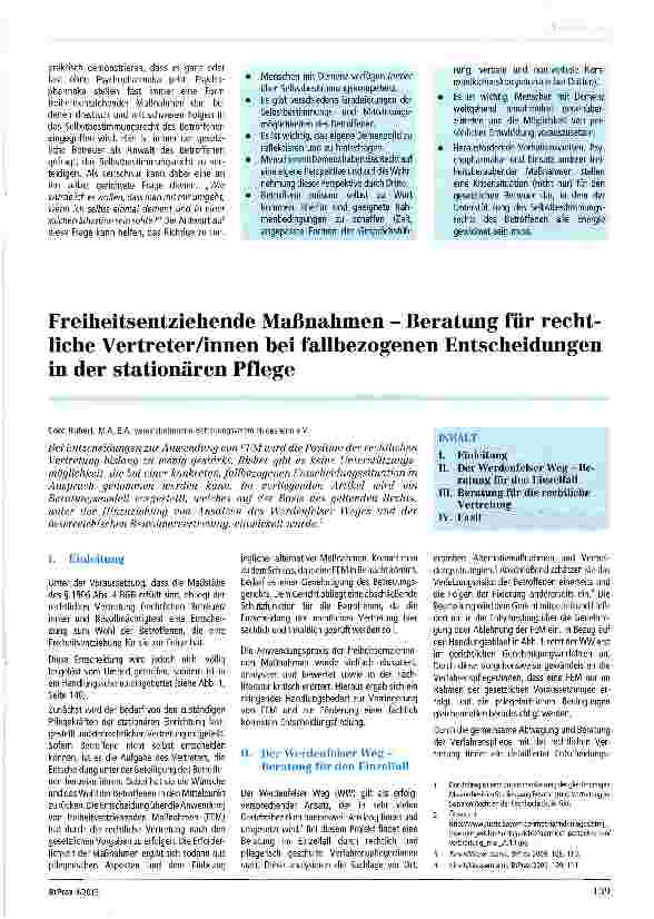 Vorschauseite 4: Selbstbestimmung und Demenz - Konsequenzen für die Arbeit von gesetzlichen Betreuern