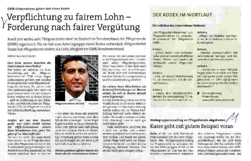 Vorschauseite 1: Verpflichtung zu fairem Lohn -Forderung nach fairer Vergütung