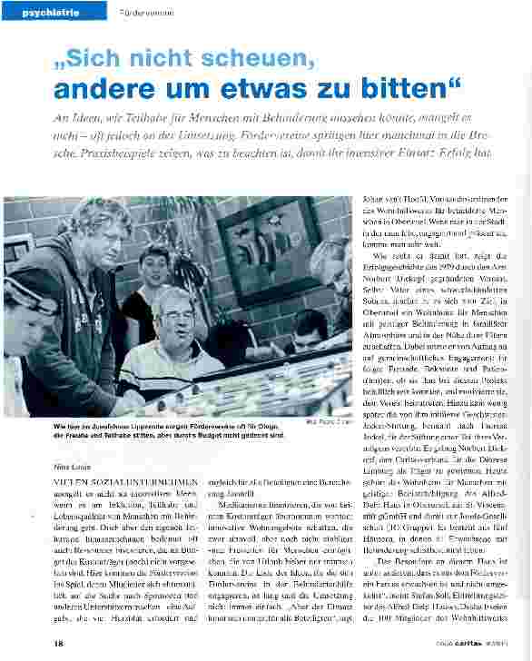 Vorschauseite 1: „Sich nicht scheuen, andere um etwas zu bitten