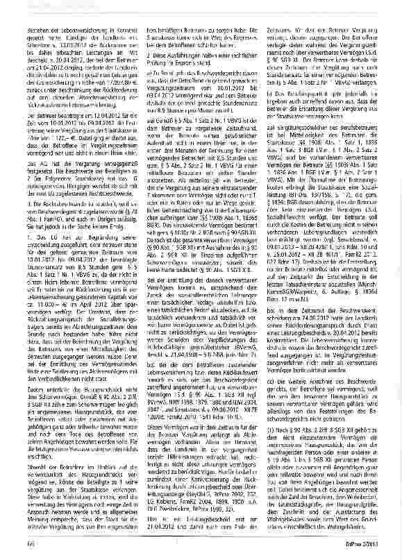 Vorschauseite 2: Zur Betreuervergütung §§ 1908i Abs. 1, 1836c, 1836d BGB; §§ 1 Abs. 2, 5 VBVG; § 90 SGB XII