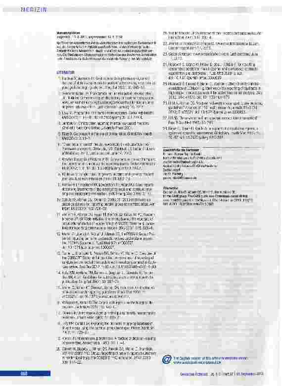 Vorschauseite 6: Die Case Reporting (CARE) Guideline
