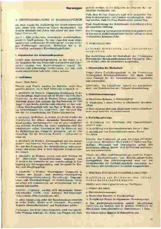 Vorschauseite 6: Moderne Schwesternausbildung - Vorschläge zur allgemeinen und umfassenden Ausbildung in Krankenpflege