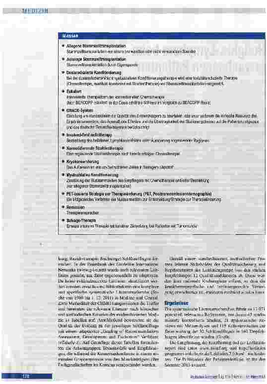 Vorschauseite 2: Hodgkin-Lymphom beim erwachsenen Patienten