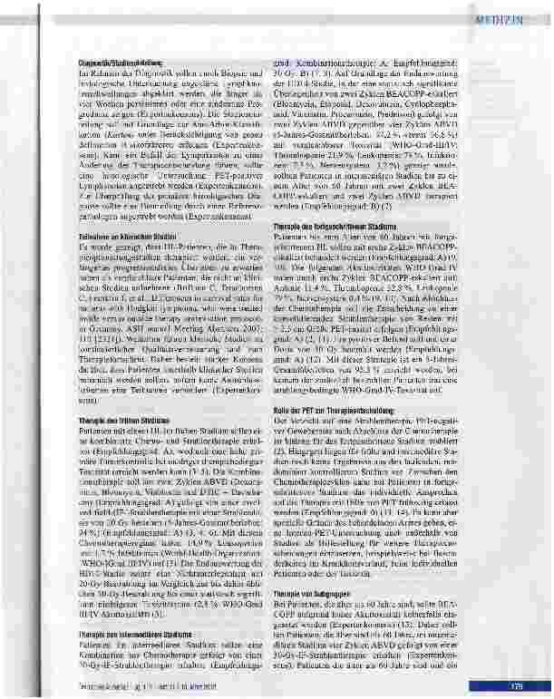 Vorschauseite 3: Hodgkin-Lymphom beim erwachsenen Patienten