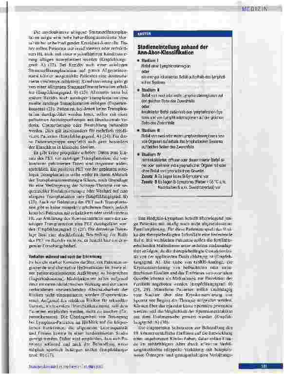 Vorschauseite 5: Hodgkin-Lymphom beim erwachsenen Patienten