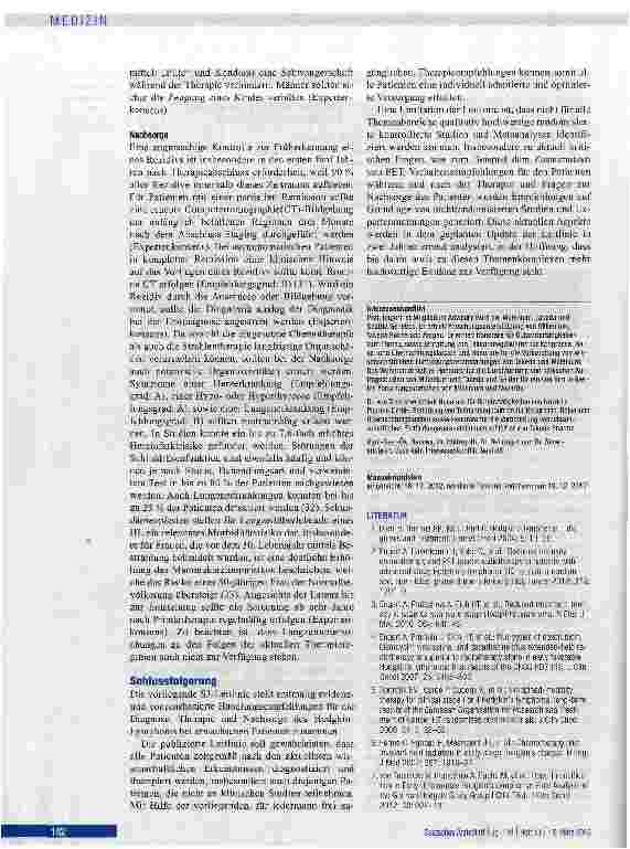 Vorschauseite 6: Hodgkin-Lymphom beim erwachsenen Patienten