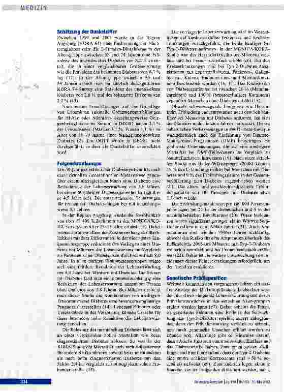 Vorschauseite 4: Typ-2-Diabetes: Prävalenz und Relevanz angeborener und erworbener Faktoren für die Prädiktion