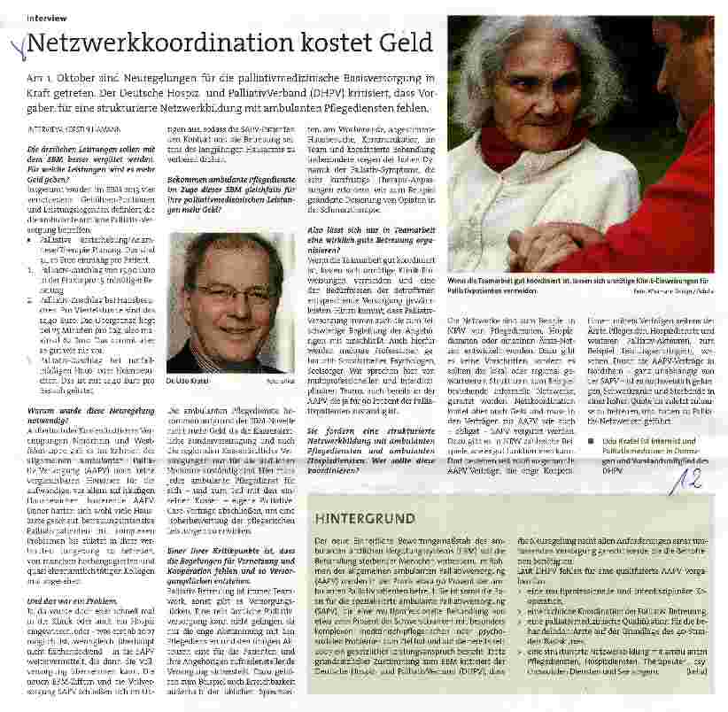 Vorschauseite 1: Netzwerkkoordination kostet Geld