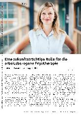 Vorschauseite 1: Eine zukunftsträchtige Rolle für die arbeitsbezogene Ergotherapie