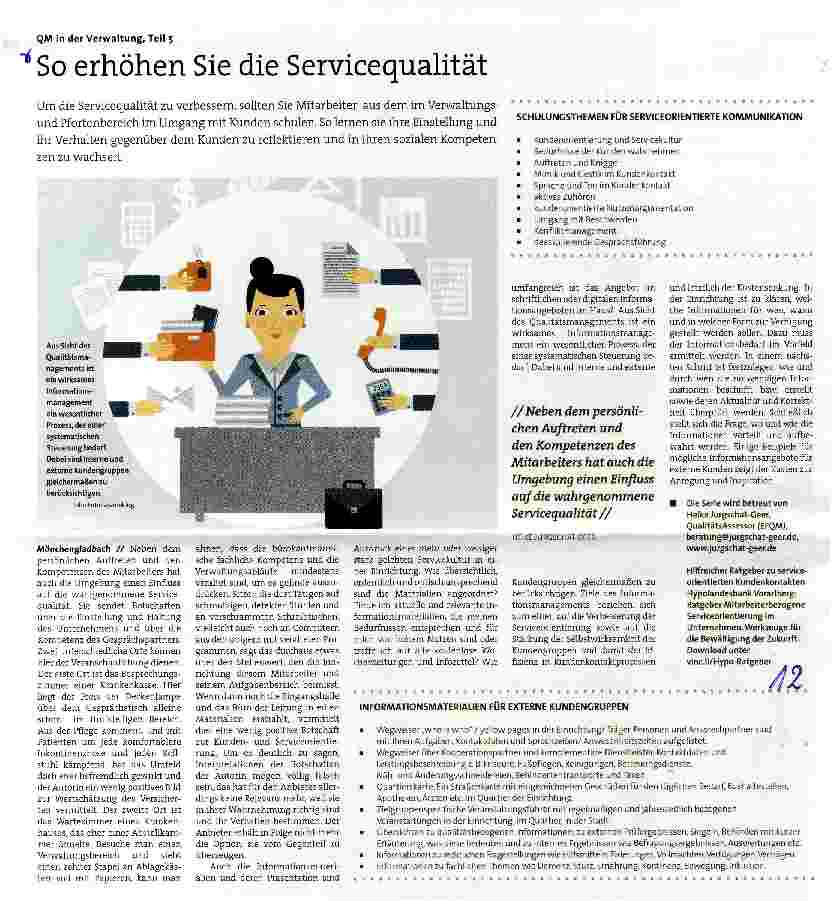Vorschauseite 1: OM in der Verwaltung, Teil 5 So erhöhen Sie die Servicequalität