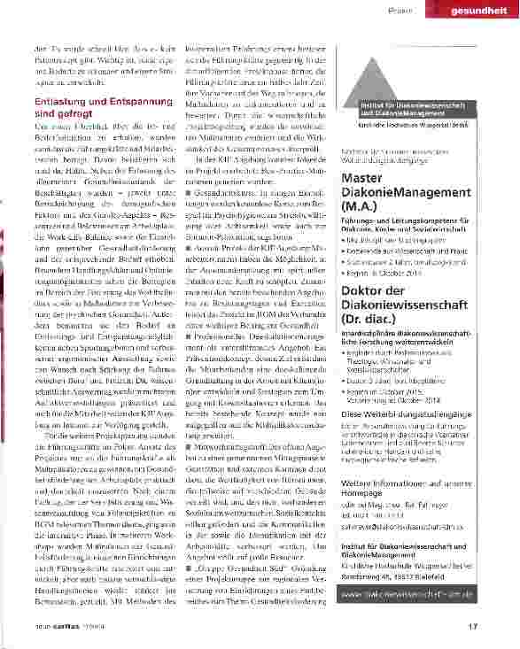 Vorschauseite 2: Gesunde Arbeit klappt, wenn alle mitmachen