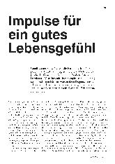 Vorschauseite 1: Impulse für ein gutes Lebensgefühl