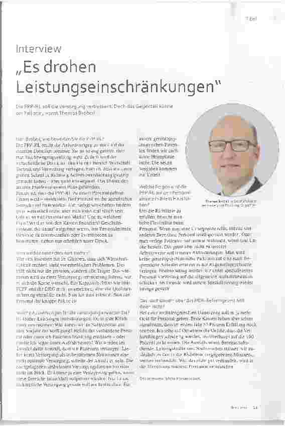 Vorschauseite 1: „Es drohen Leistungseinschränkungen."