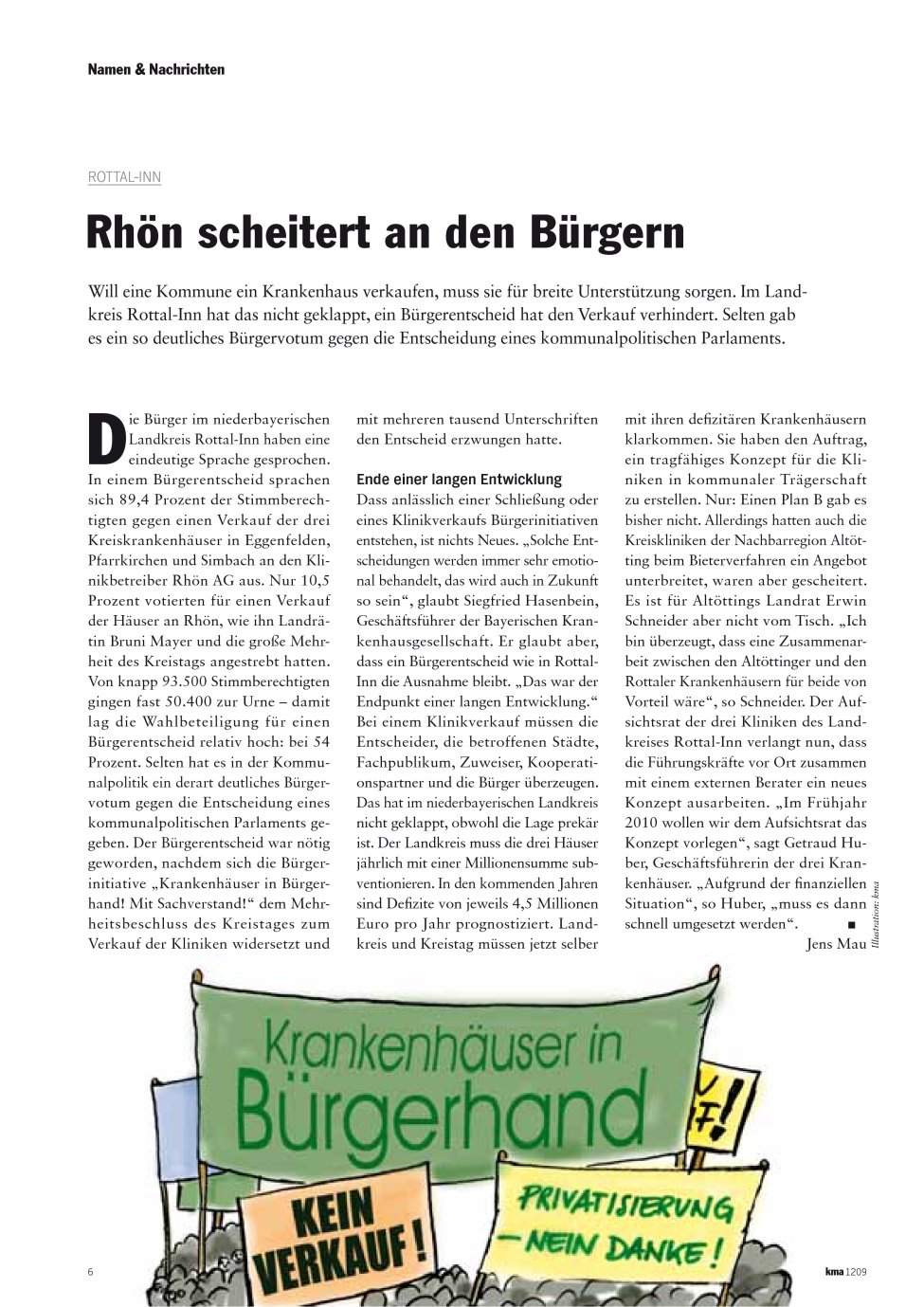 Vorschauseite 1: Rhön scheitert an den Bürgern