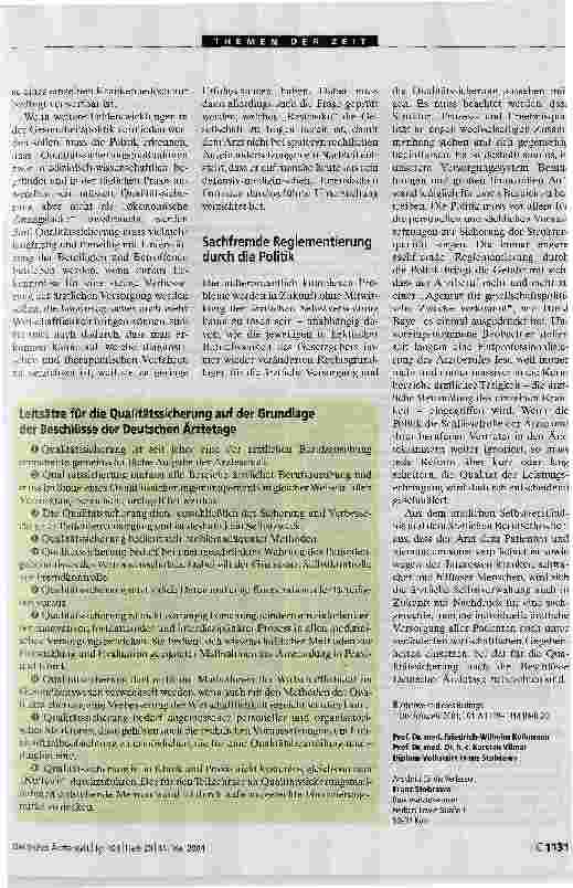 Vorschauseite 5: Entprofessionalisierung ärztlicher Berufsausübung