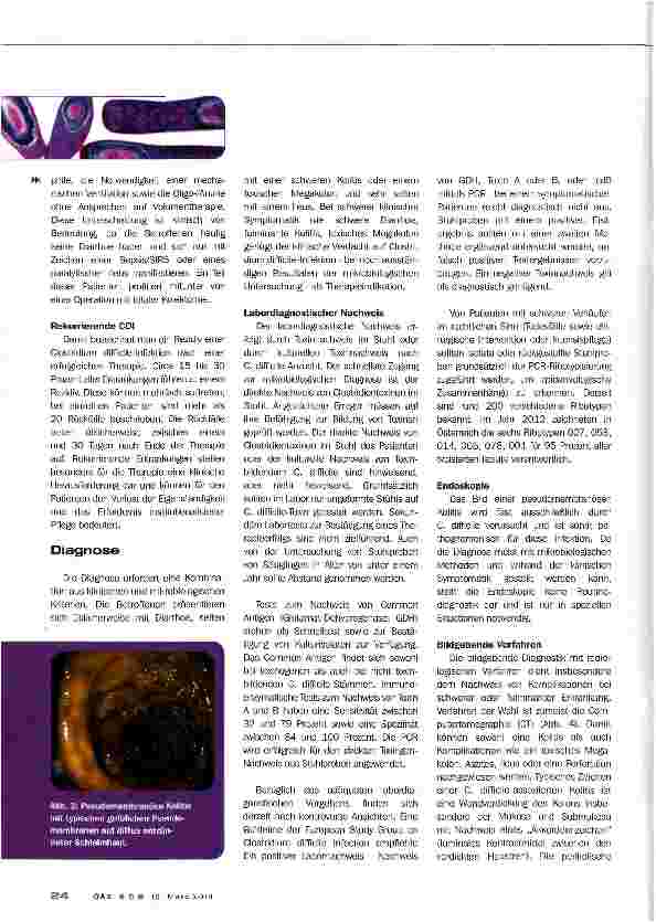 Vorschauseite 4: Clostridium difficile Infektion