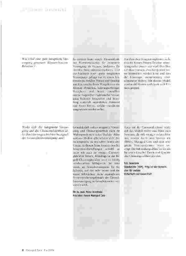 Vorschauseite 4: Was ist integrierte Versorgung?Eine Begriffsklärung