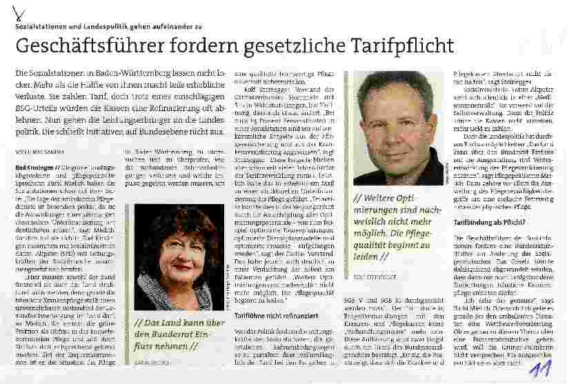 Vorschauseite 1: Geschäftsführer fordern gesetzliche Tarifpflicht