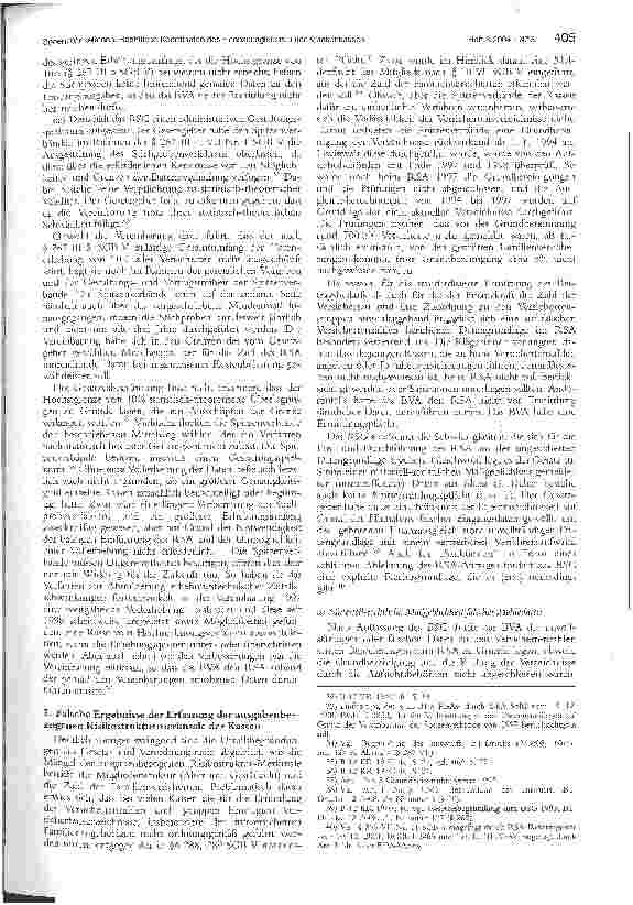 Vorschauseite 4: Rechtliche Koordinaten des Finanzausgleichs unter Krankenkassen-Die BSG-Urteile zum Risikostrukturausgleich (RSA) vom 24. Januar 2003 -