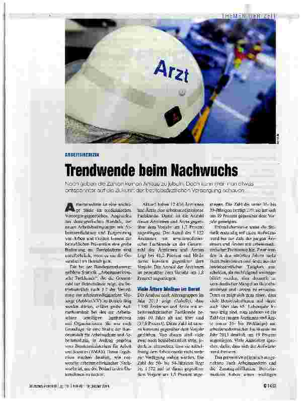 Vorschauseite 1: Trendwende beim Nachwuchs