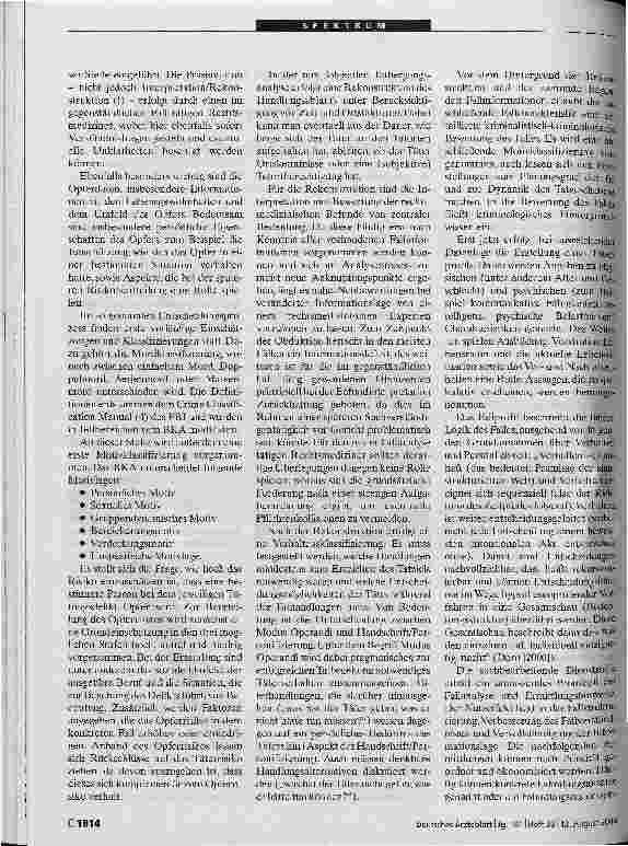 Vorschauseite 3: Neue Ermittlungsansätze durch fallanalytische VerfahrenVerbrechensbekämpfung