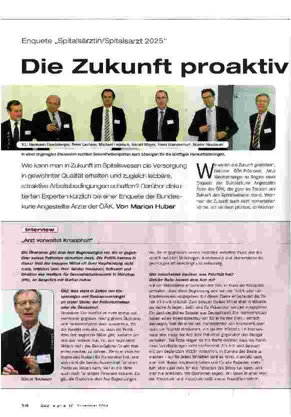 Vorschauseite 1: Die Zukunft proaktiv gestalten