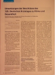 Vorschauseite 1: Umsetzungen der Beschlüsse des 125. Deutschen Ärztetages zu Klima und Gesundheit