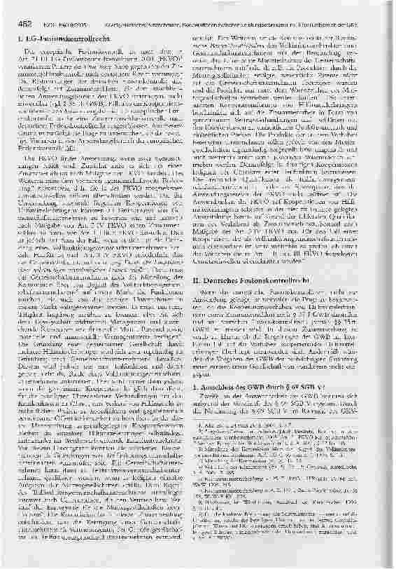 Vorschauseite 2: Kooperationen zwischen Leistungserbringern im Hilfsmittelbereich der GKVein Tatbestand der Fusionskontrolle?