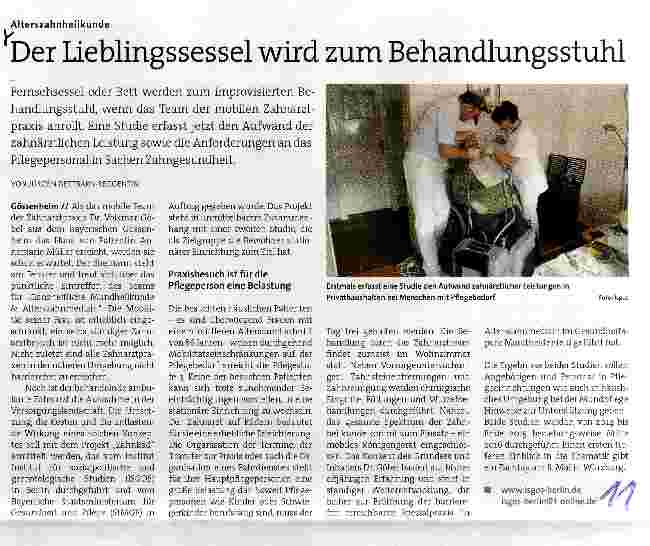 Vorschauseite 1: Der Lieblingssessel wird zum Behandlungsstuhl