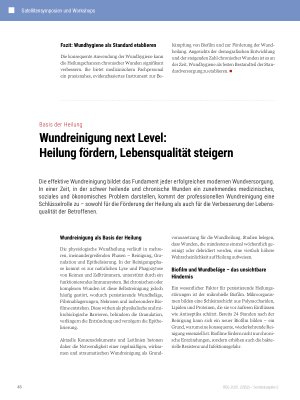 Vorschauseite 1: Wundreinigung next Level: Heilung fördern, Lebensqualität steigern