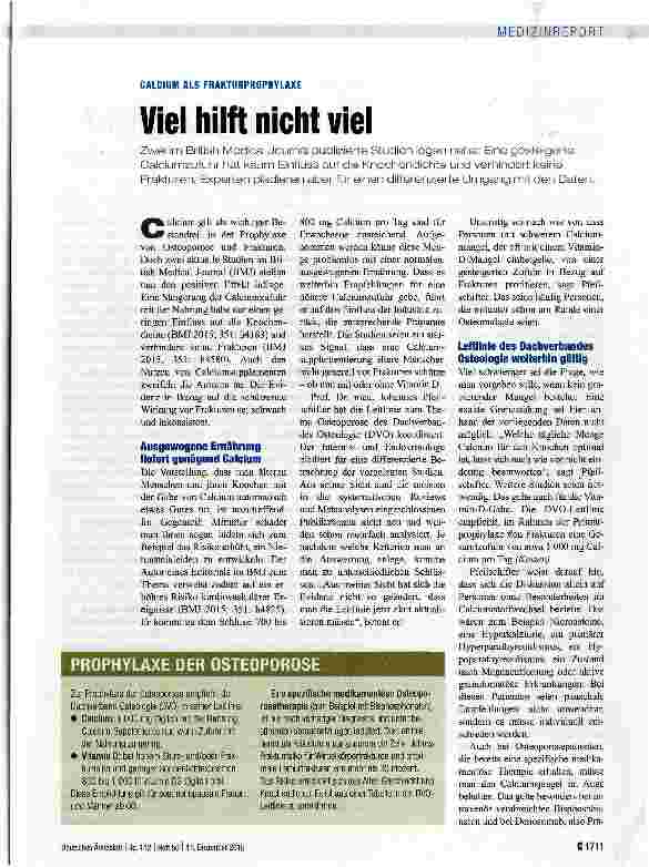 Vorschauseite 1: Viel hilft nicht viel
