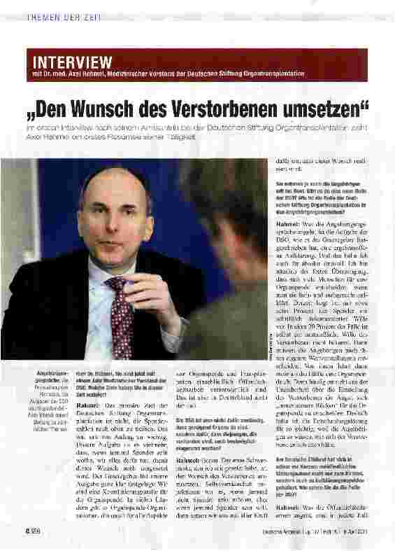 Vorschauseite 1: „Den Wunsch des Verstorbenen umsetzen