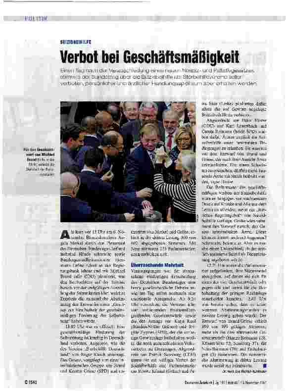 Vorschauseite 1: Verbot bei Geschäftsmäßigkeit