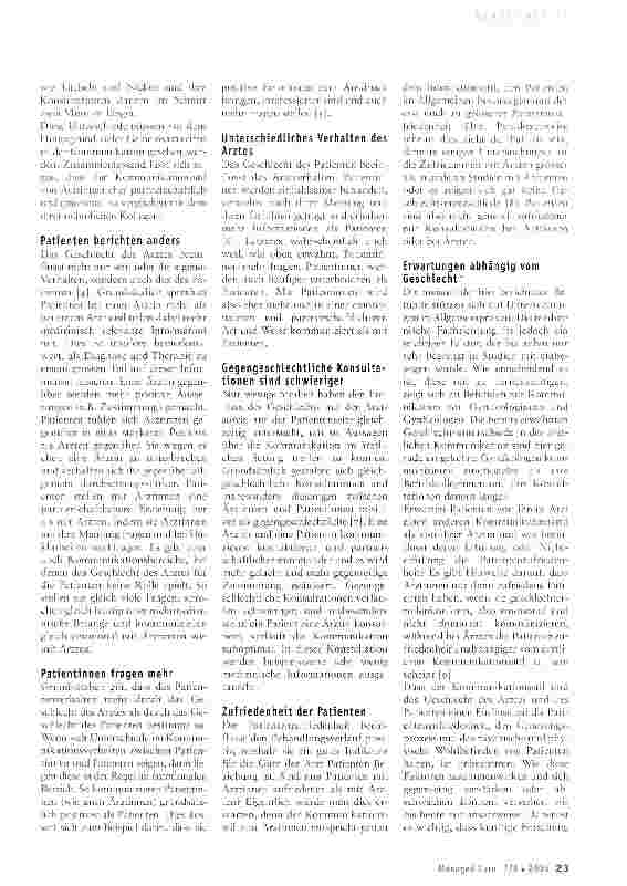 Vorschauseite 2: Kommunikation in der Sprechstunde