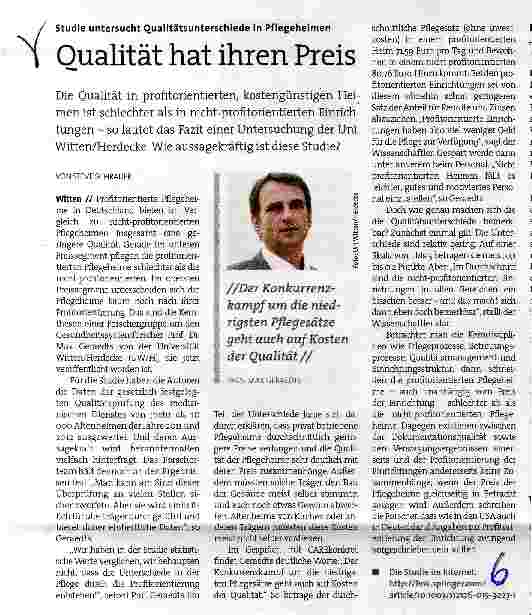 Vorschauseite 1: Qualität hat ihren Preis