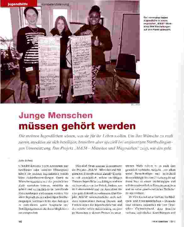 Vorschauseite 1: Junge Menschen müssen gehört werden
