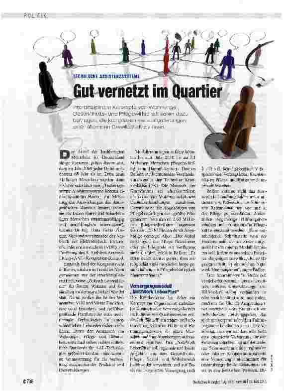 Vorschauseite 1: Gut vernetzt im Quartier