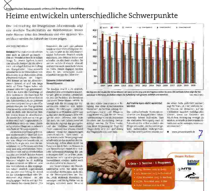 Vorschauseite 1: Heime entwickeln unterschiedliche Schwerpunkte