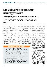 Vorschauseite 1: Die Zukunft ist eindeutig sprachgesteuert.