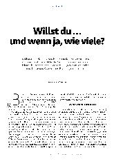 Vorschauseite 2: Willst du. .. und wenn ja, wie viele?