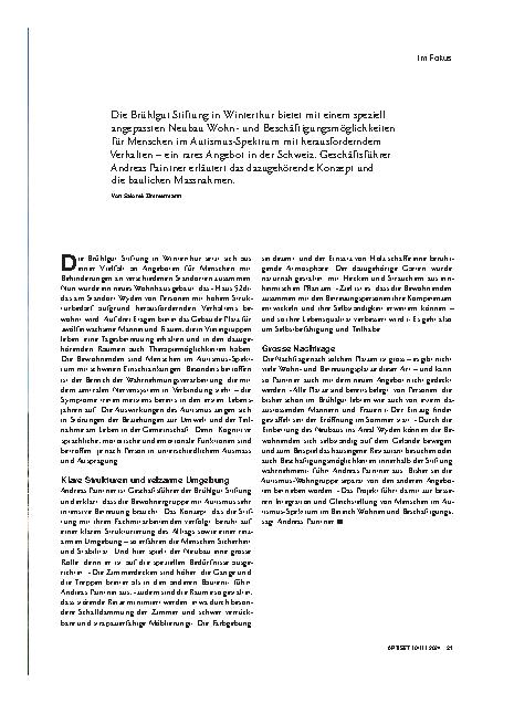 Vorschauseite 2: Gute Umgebung für Menschen mit Autismus