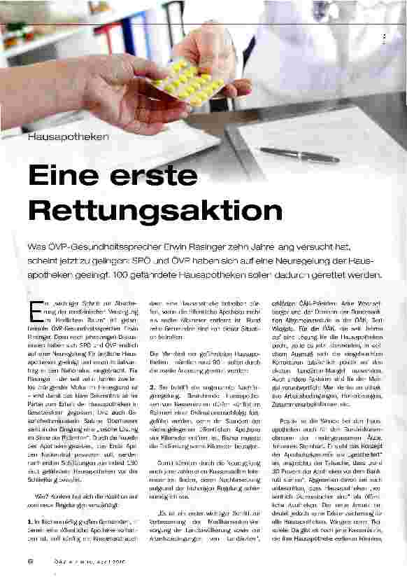 Vorschauseite 1: Eine erste Rettungsaktion