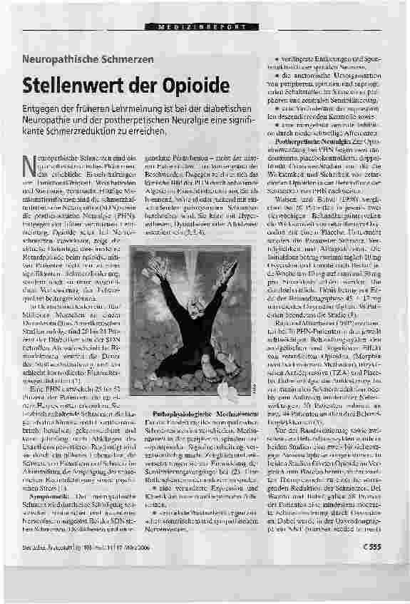 Vorschauseite 1: Stellenwert der Opioide