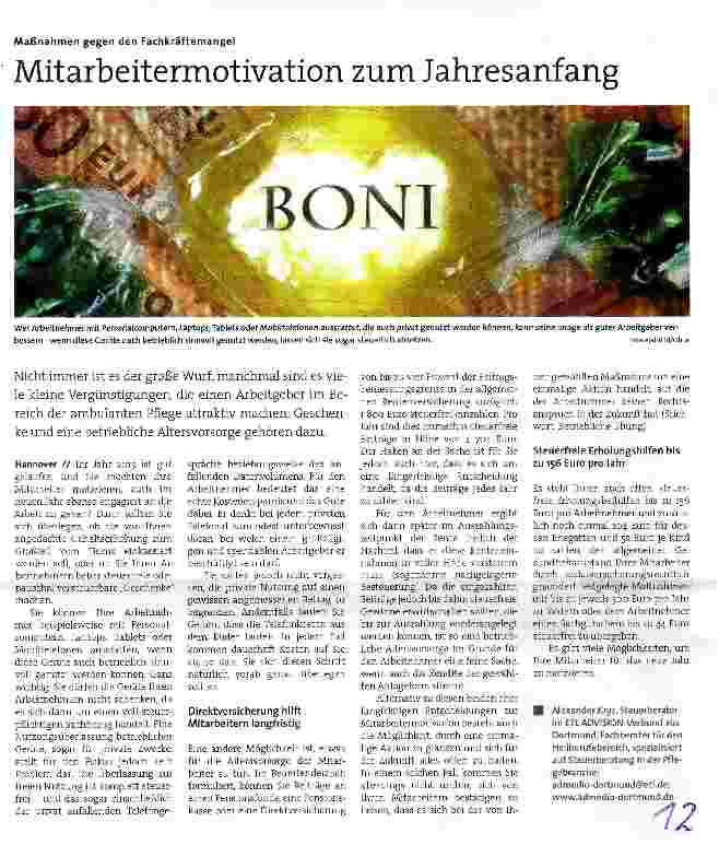 Vorschauseite 1: Mitarbeitermotivation zum Jahresanfang
