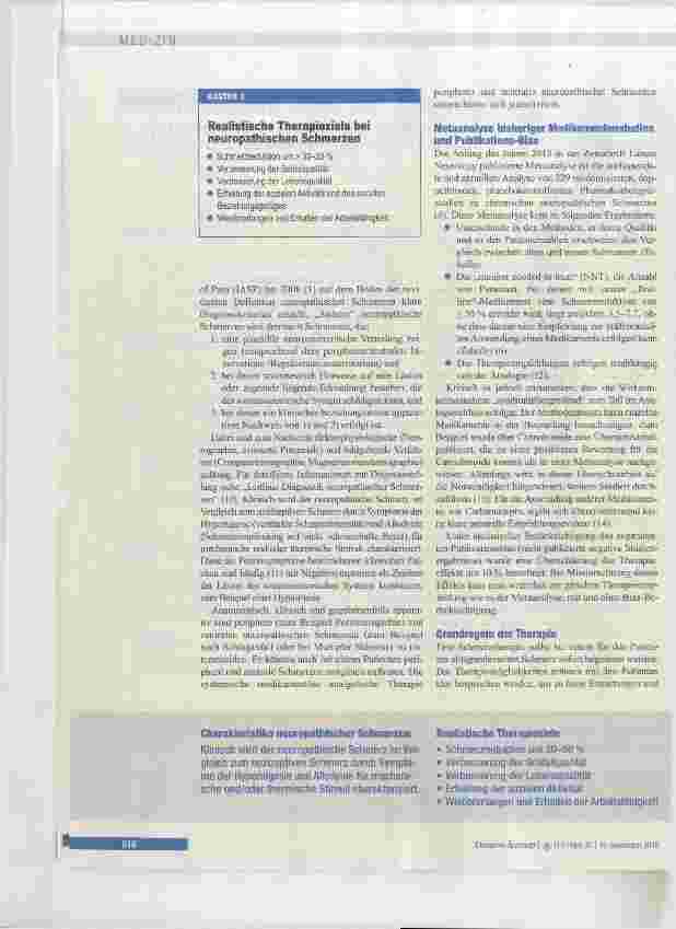 Vorschauseite 3: Pharmakotherapie chronischer neuropathischer Schmerzen