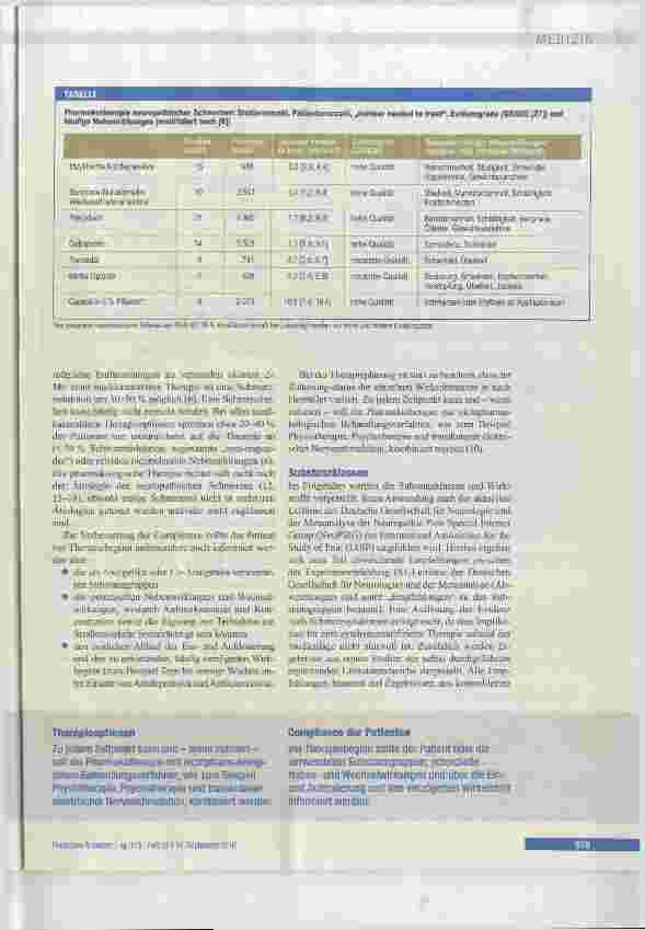 Vorschauseite 4: Pharmakotherapie chronischer neuropathischer Schmerzen
